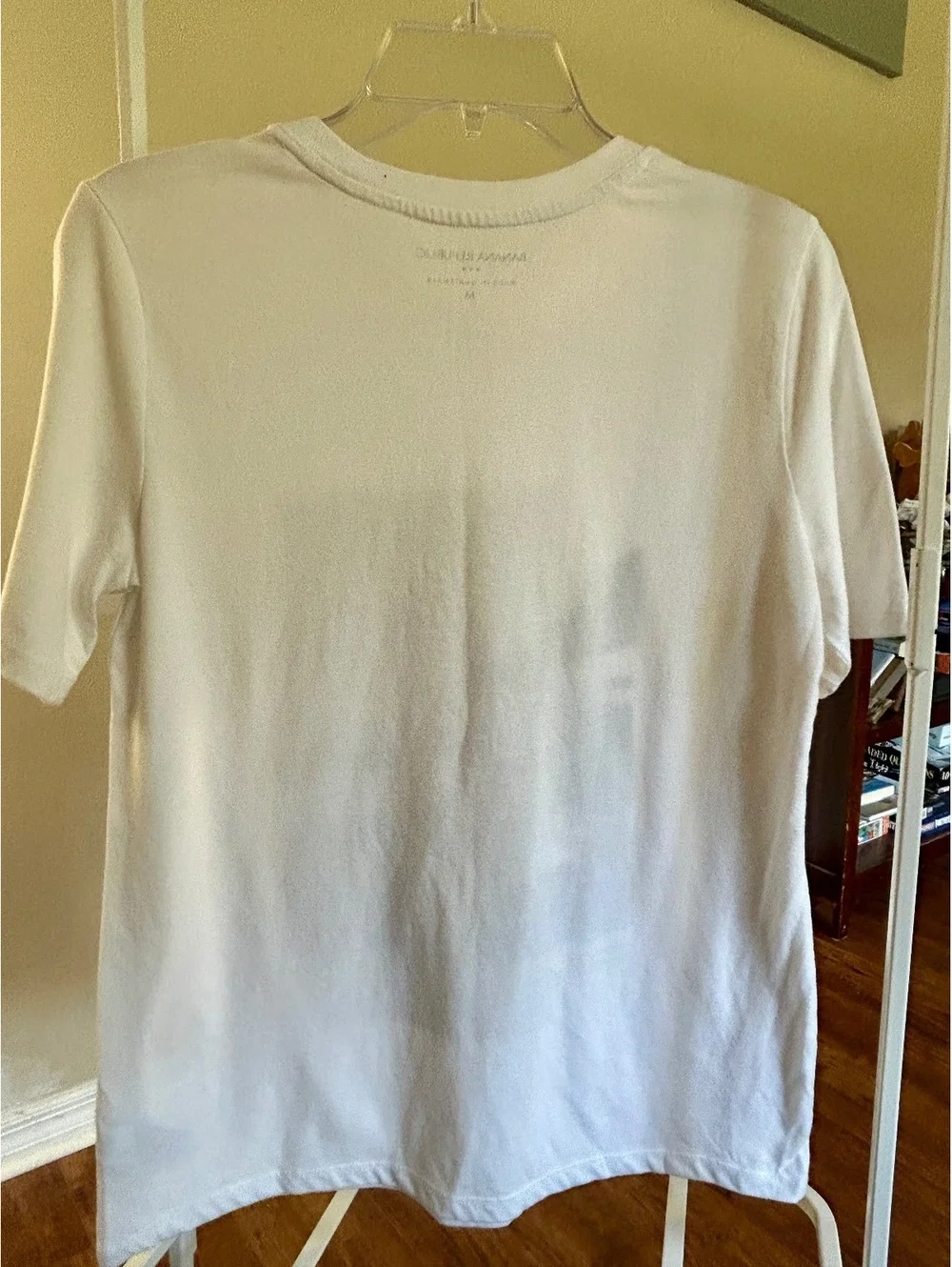 Banana Republic Men's Medium White Graphic T-Shirt Made in M